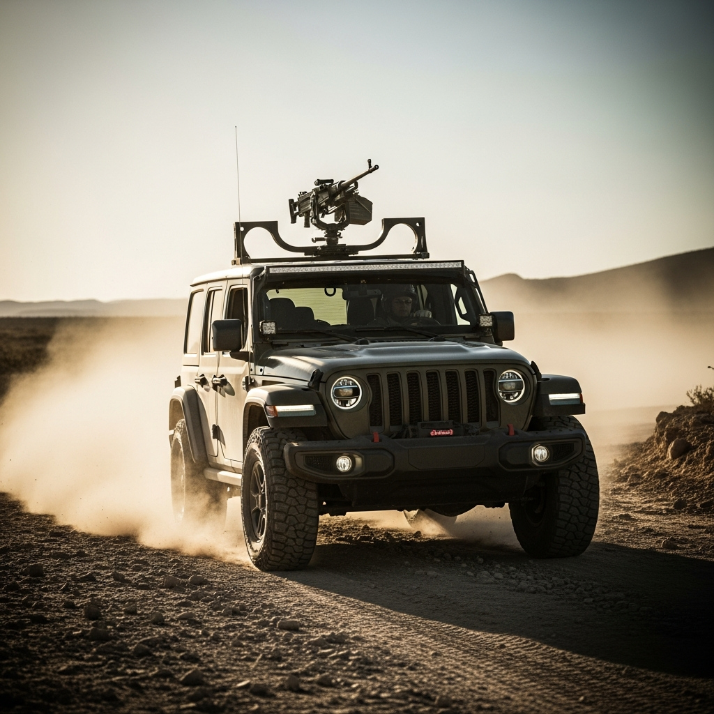 Jeep Machine Gun Mount Mobility Advances