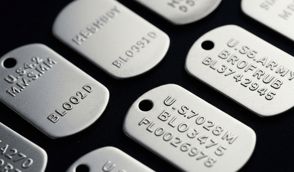 WWII US Army Dog Tag Identification Guide