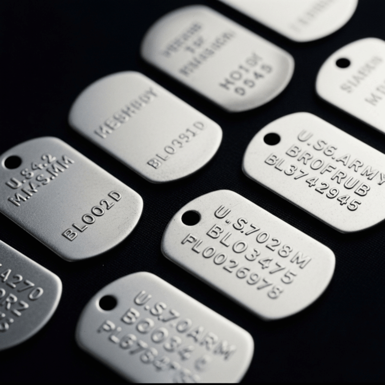 WWII US Army Dog Tag Identification Guide
