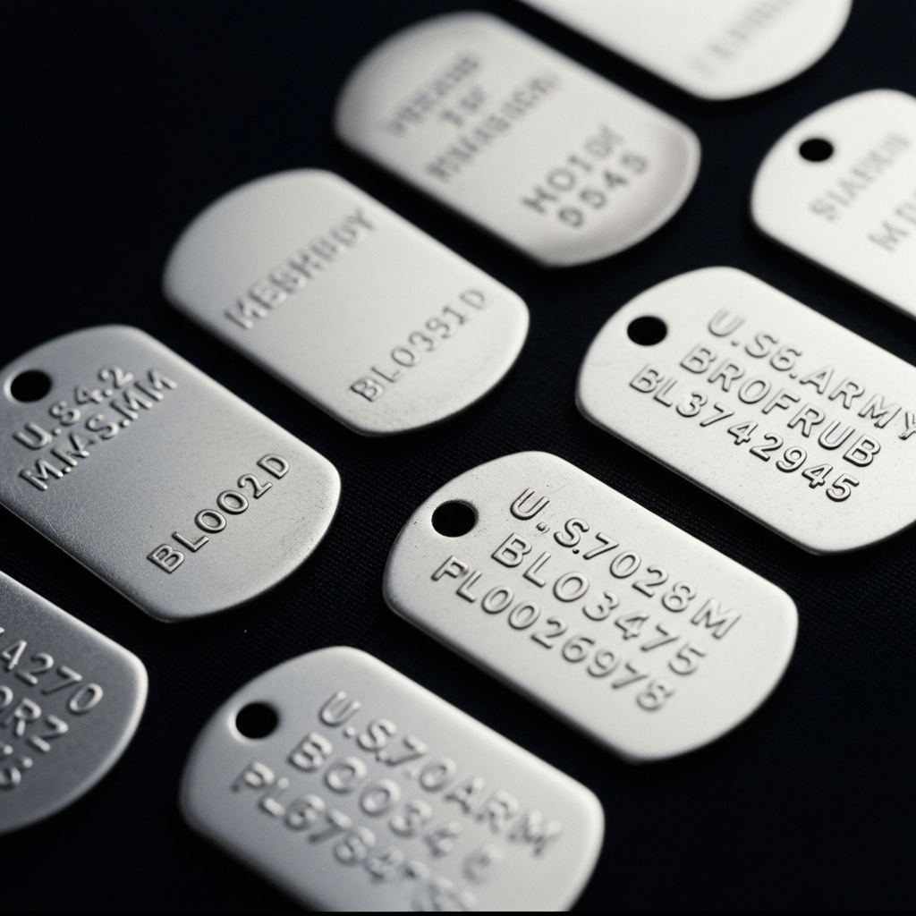 WWII US Army Dog Tag Identification Guide